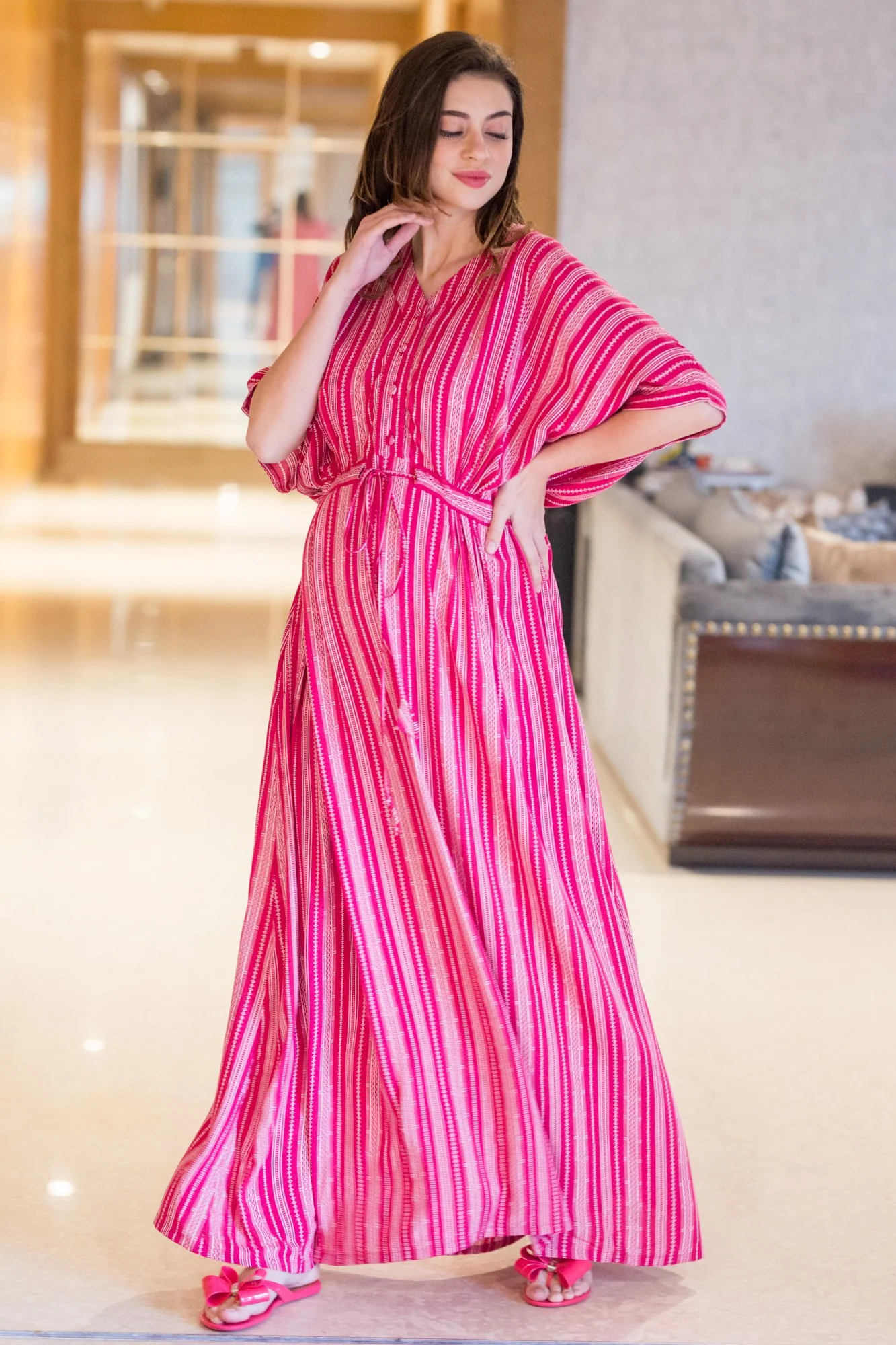Ruby Kimono  Maternity & Nursing Dress / Delivery Gown/ Night Dress - Chenance
