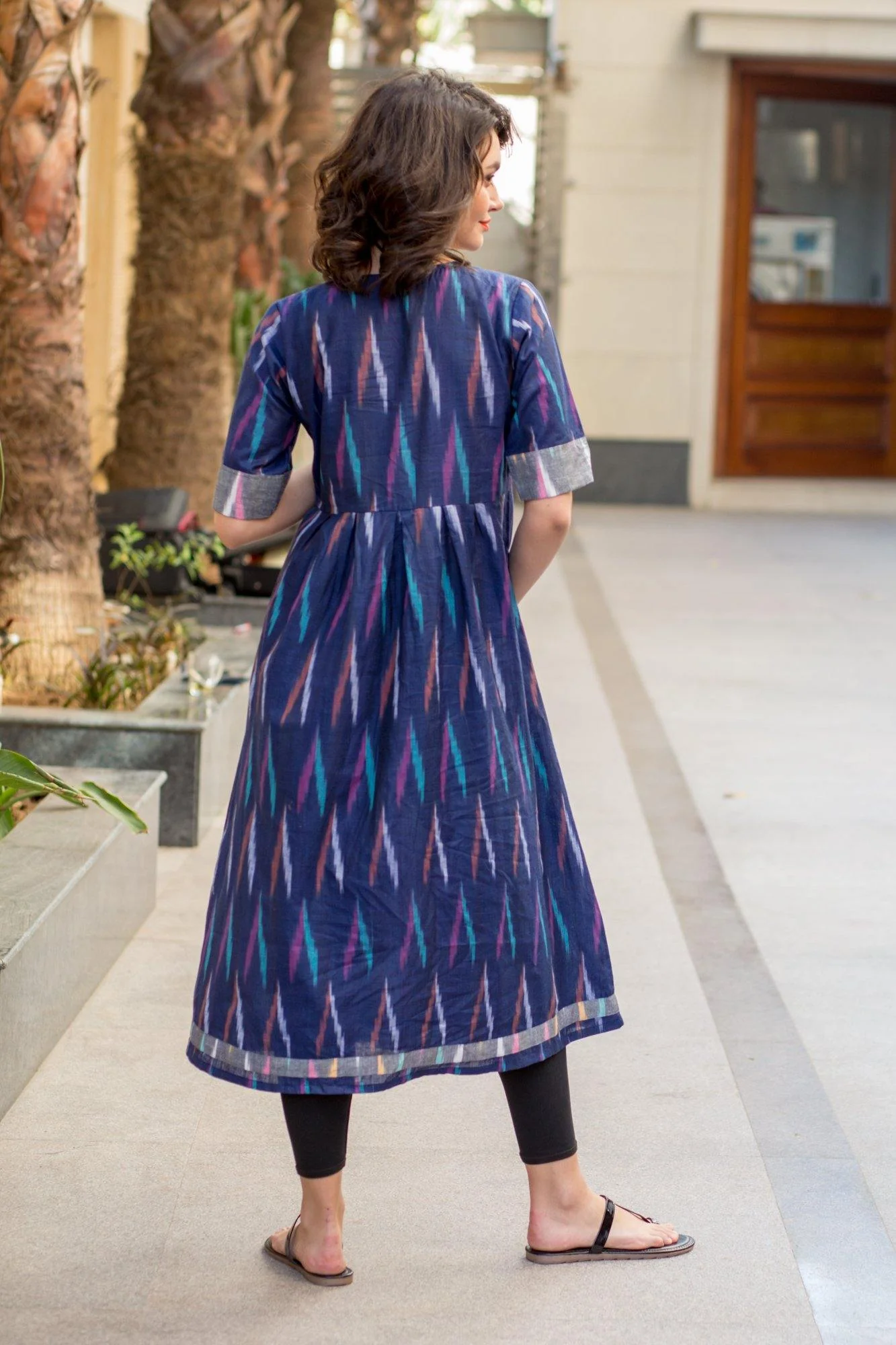 VIOLET IKAT MATERNITY AND NURSING KURTA - Chenance