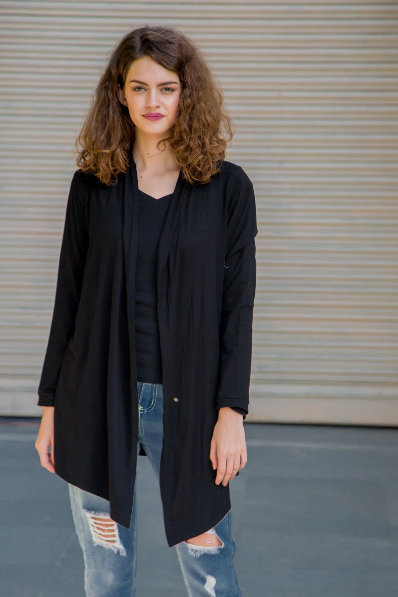 Timeless Black Maternity Shrug - Chenance