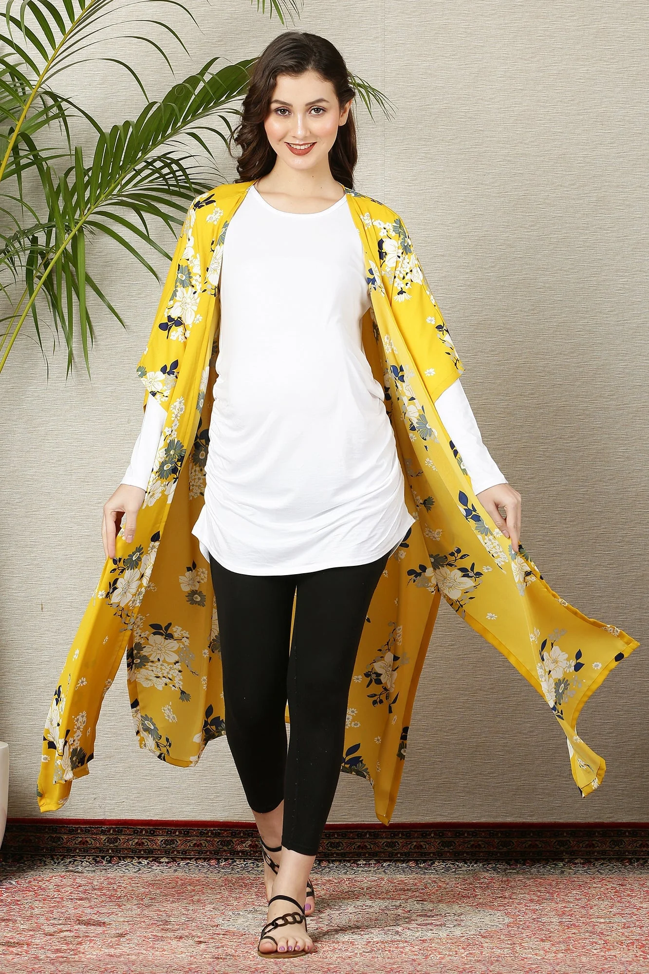 Hello Yellow Breezy Maternity Cover Up - Chenance