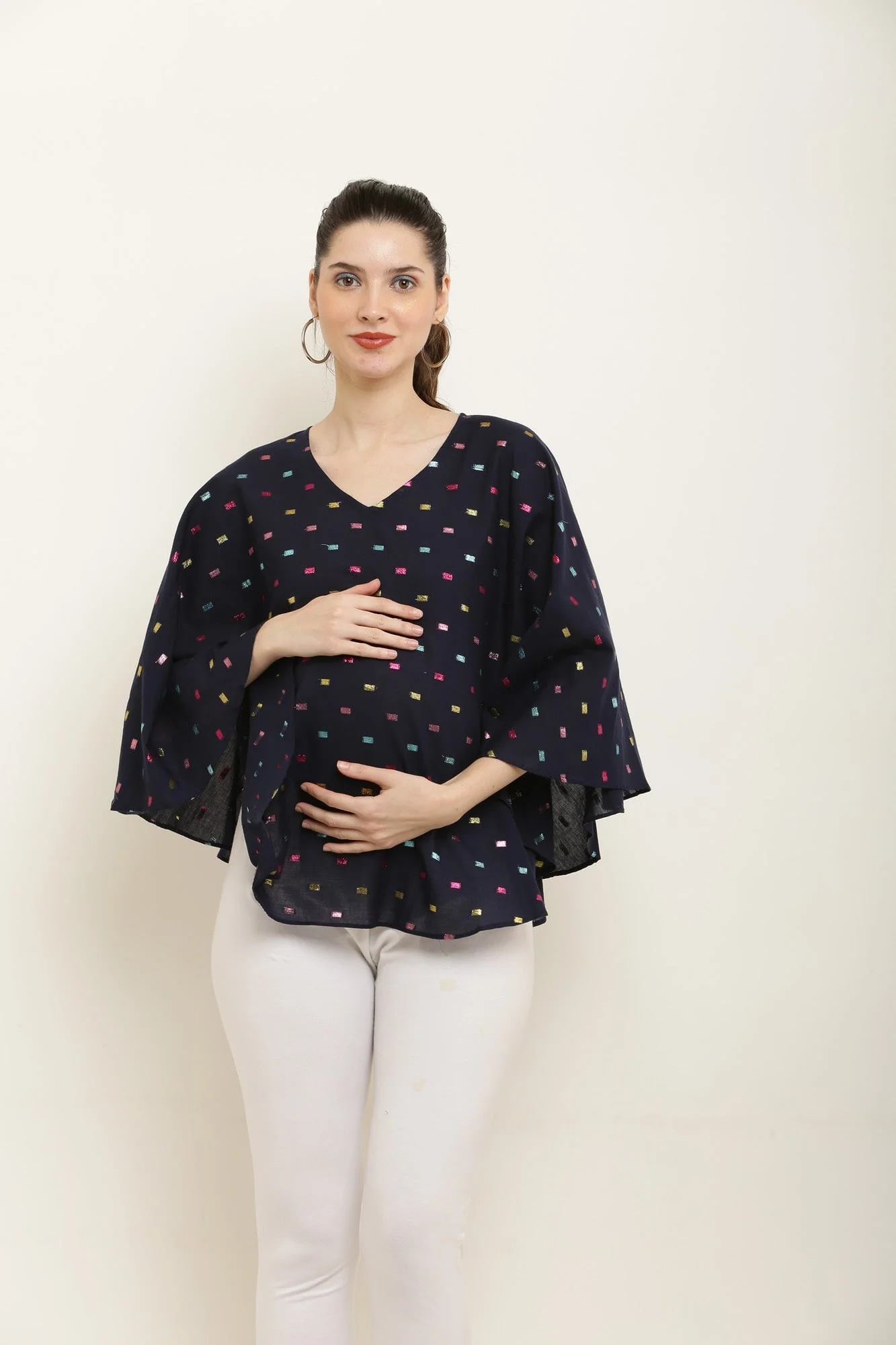 Midnight Blue Maternity & Nursing Stole - Chenance