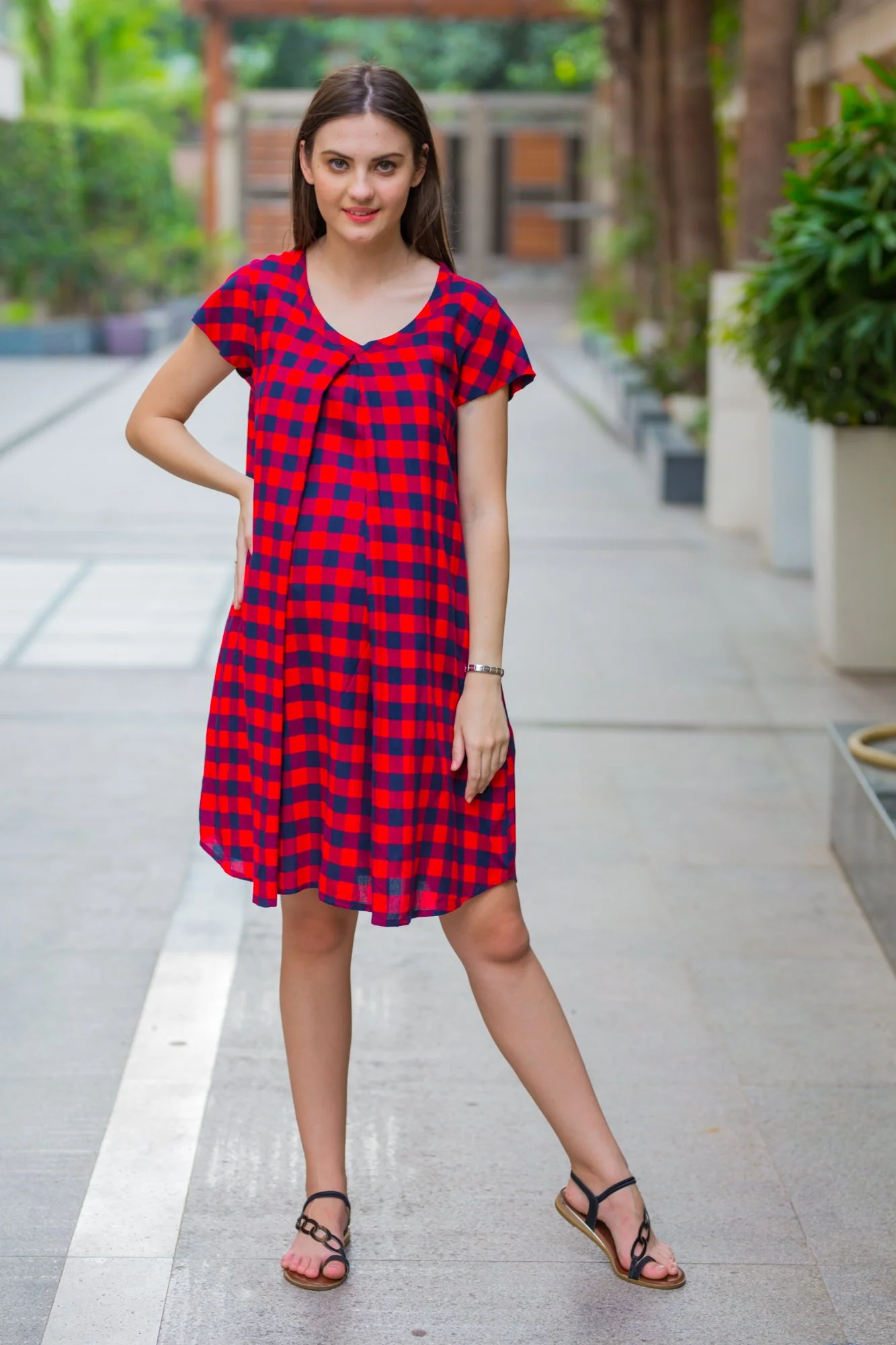 Sweet Dreams Maternity & Nursing Night Dress - Chenance