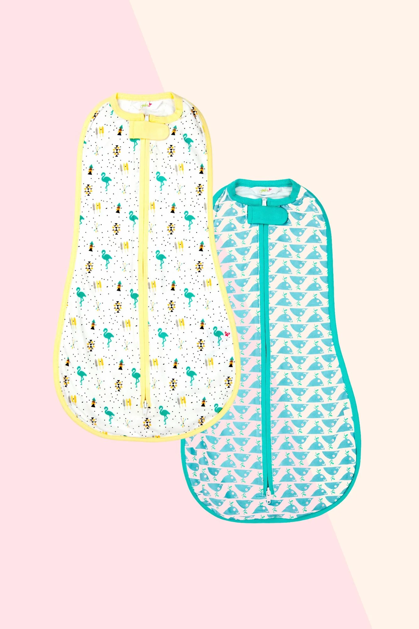 Whale Flamingo - Sleeping Sack (Set of 2) - Chenance
