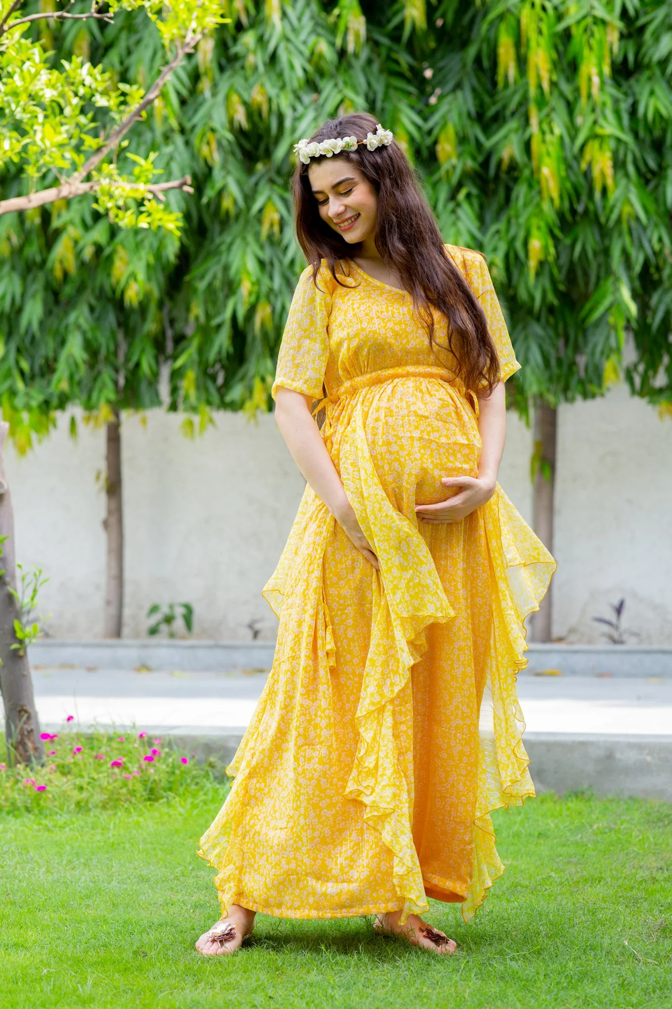 Sunny Loom Maternity Flow Dress - Chenance