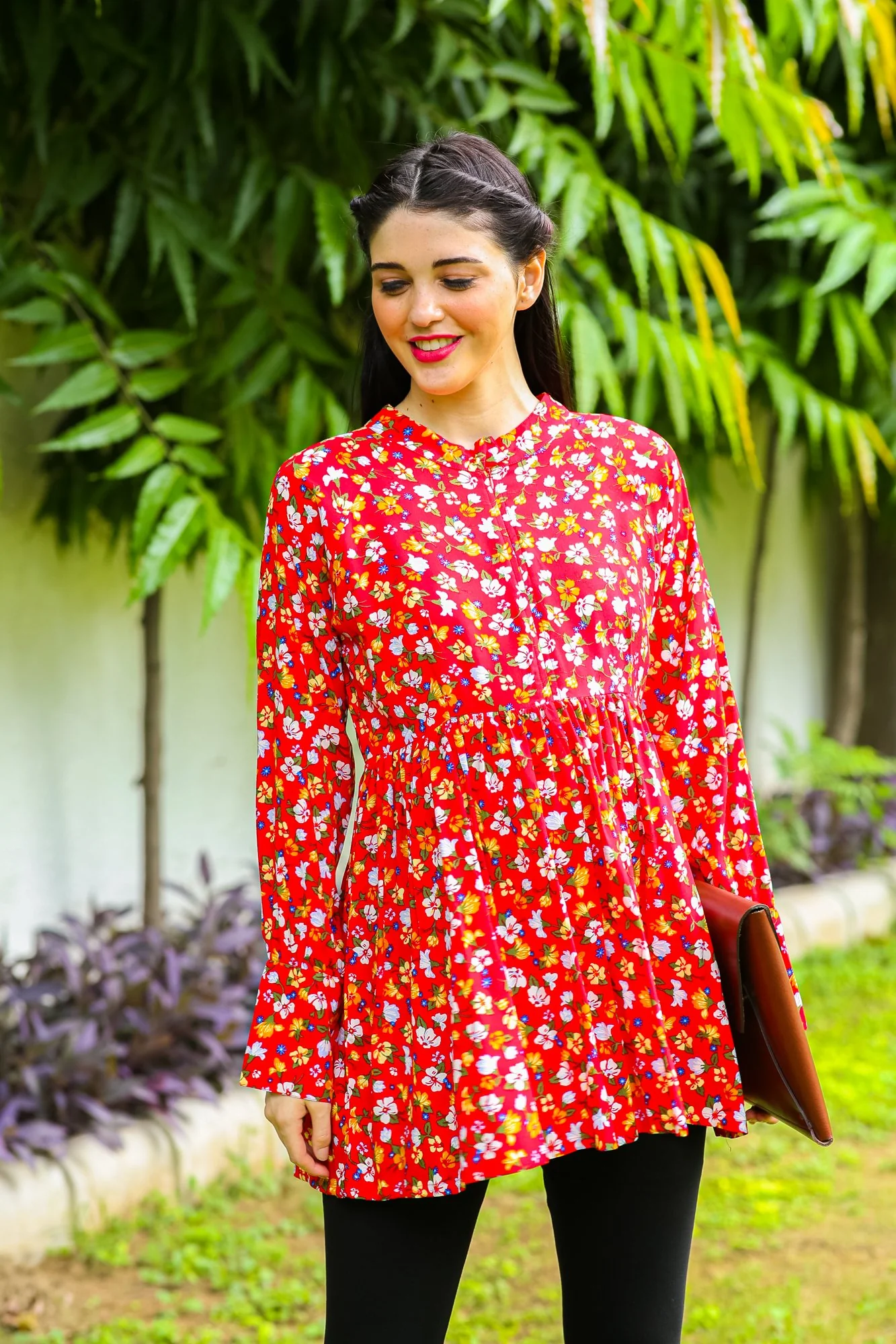 Autumn Floral Nursing Top - Chenance