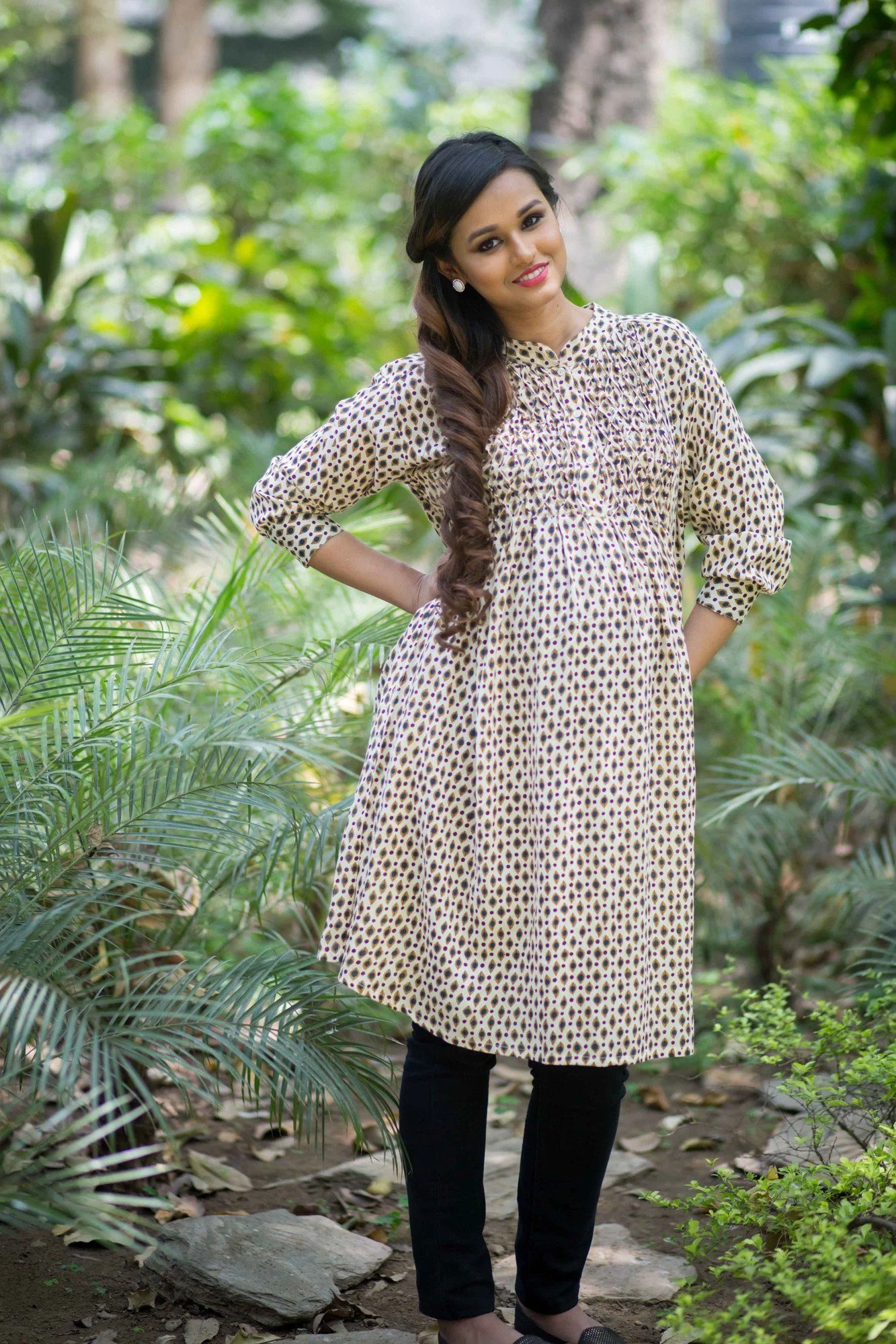 Cotton Woven Maternity & Nursing Kurta - Chenance