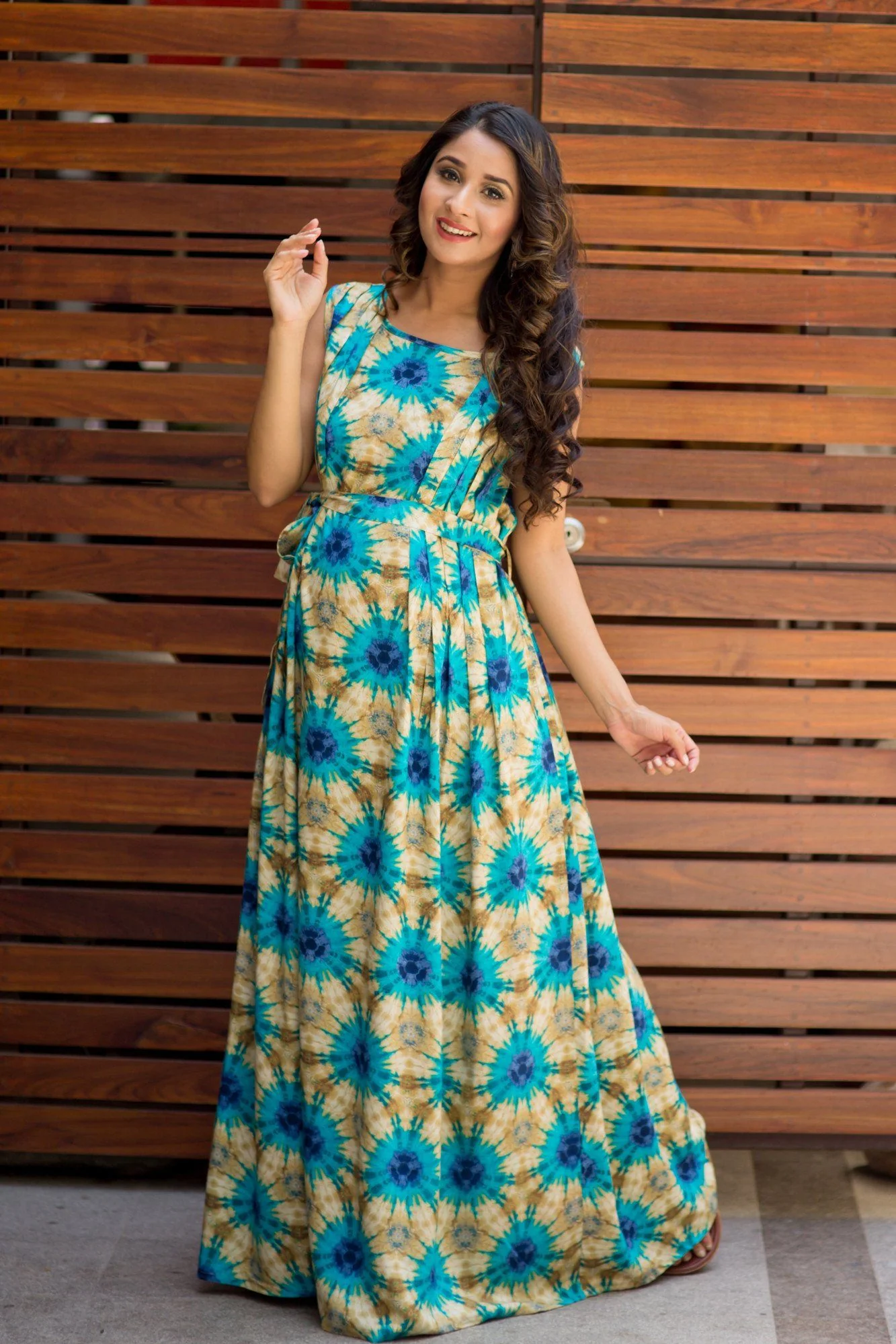 Sea Breeze Baltic Maternity & Nursing Maxi Dress - Chenance