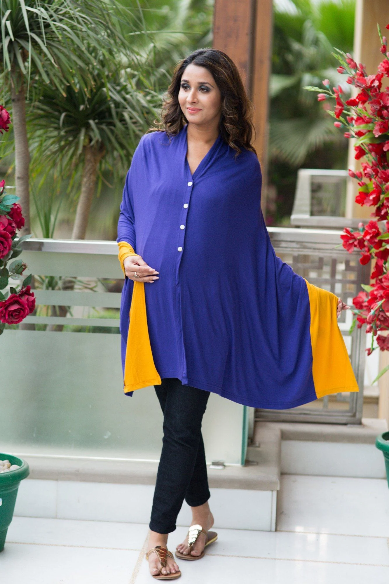 Deep Purple Versatile Nursing Stole - Chenance