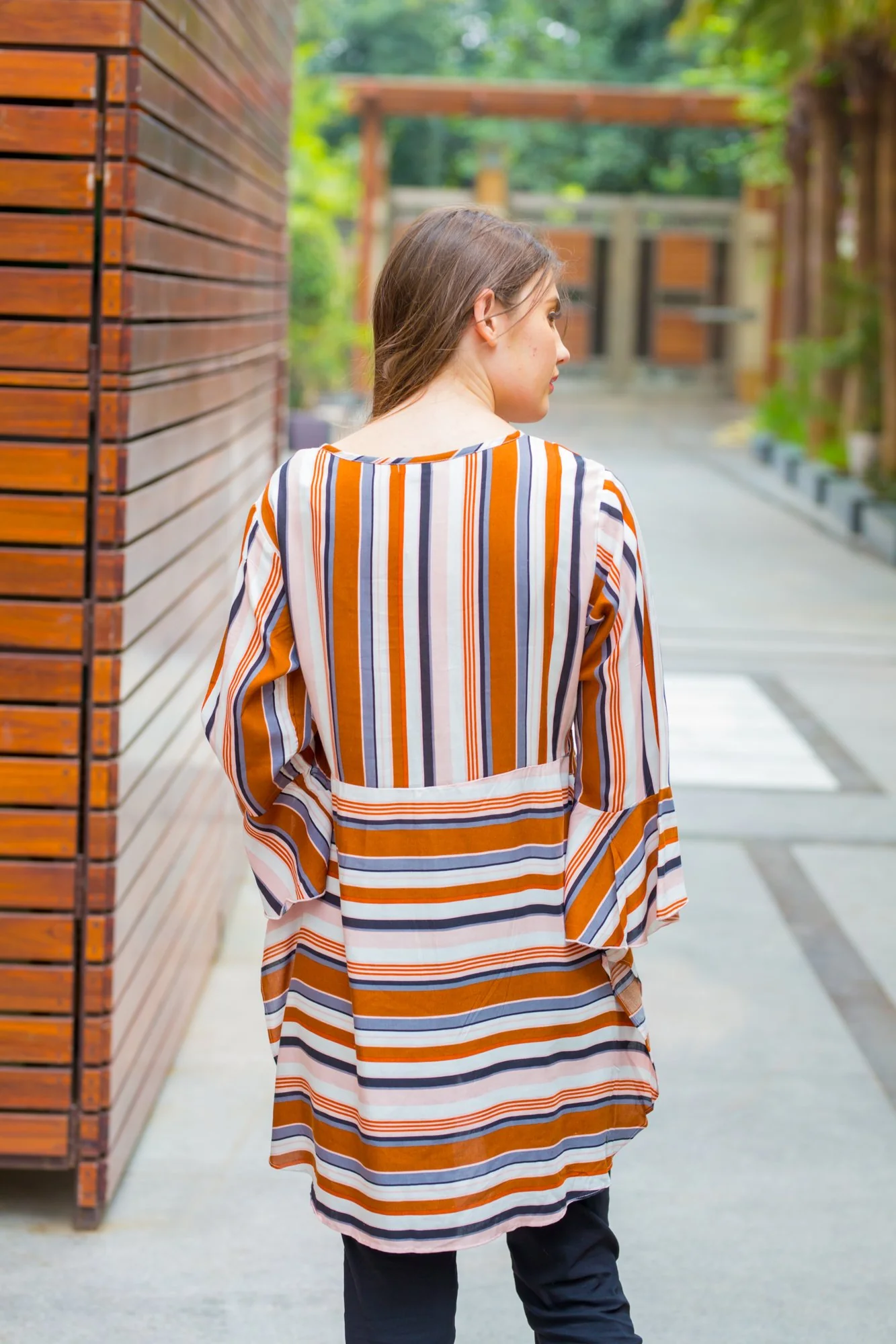 Timeless Playing Striped Nursing Top - Chenance