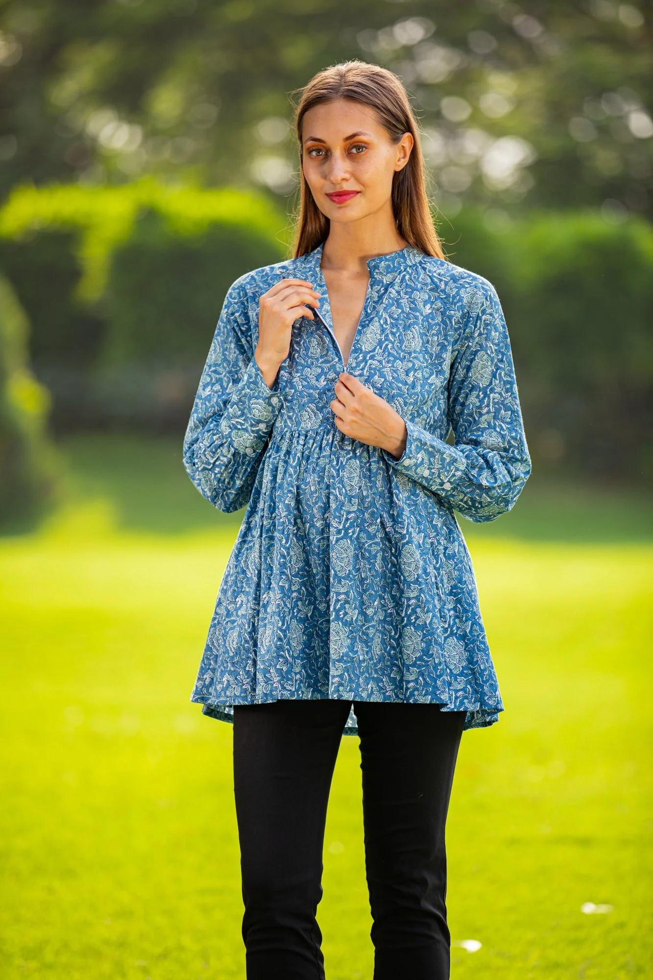 Peppy Cotton Maternity & Nursing Top - Chenance