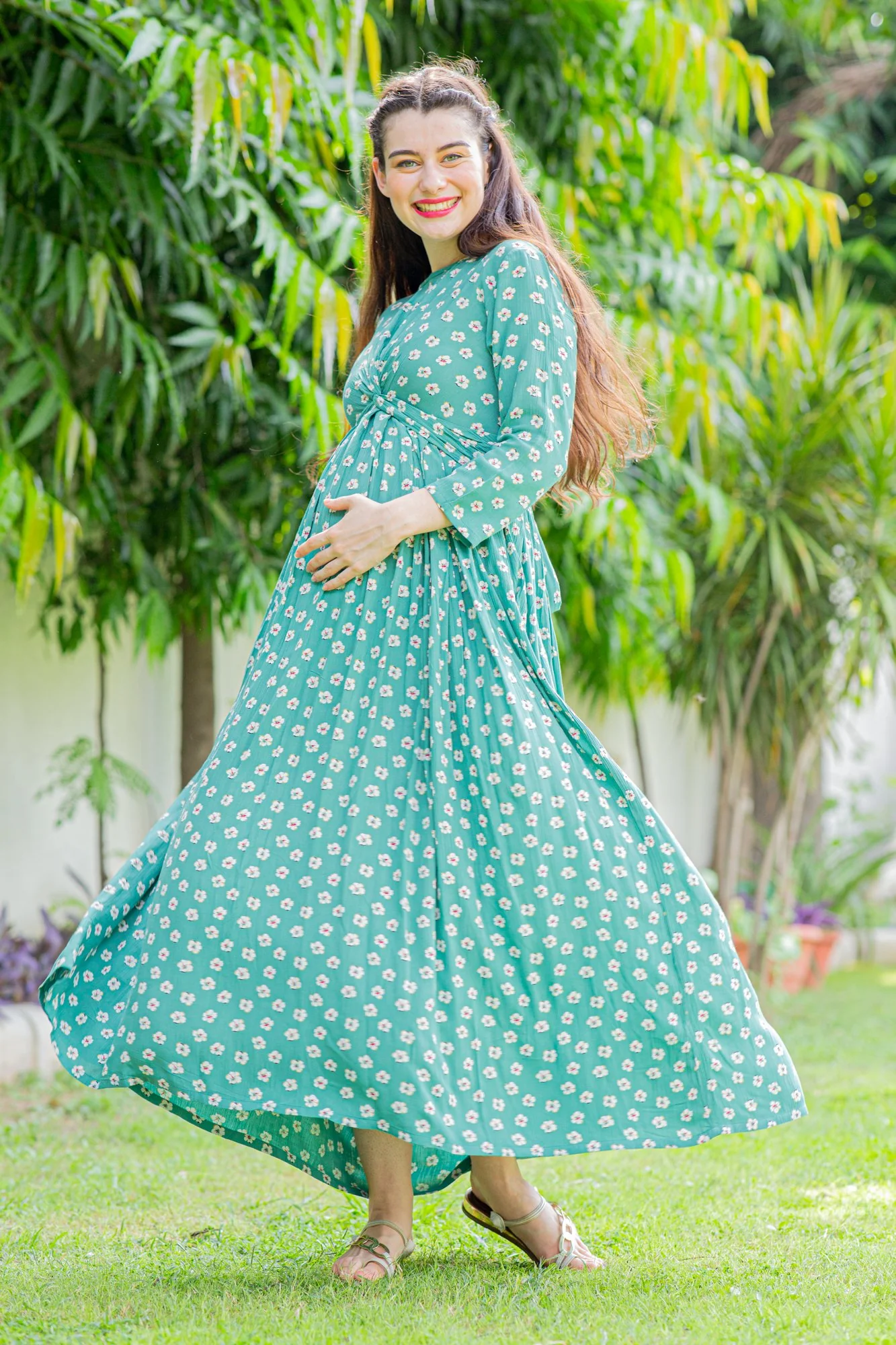 Merry Berry Maternity Knot Dress - Chenance