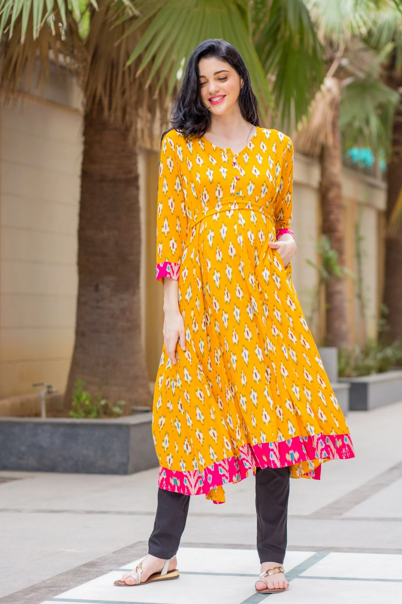 Honeydew Maternity & Nursing Anarkali Kurta - Chenance